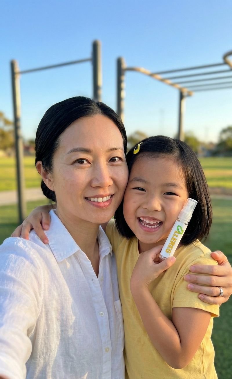 Mom and daughter outdoors with OLLEREG
